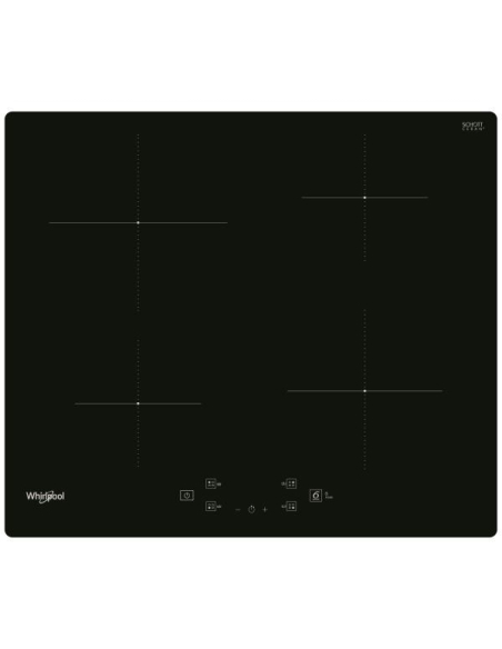 INDUCTION - 4 zones dont 1 Ø 21 cm 3 kW - 4 minuteurs - 6è Sens - Noir - WHIRLPOOL