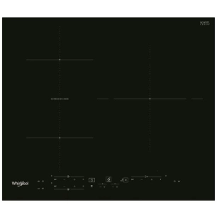 INDUCTION - 3 zones : 1x Ø 30 cm 3,6 kW + ConneXion Zone (Bridge) - Cdes indiv - Noir - WHIRLPOOL