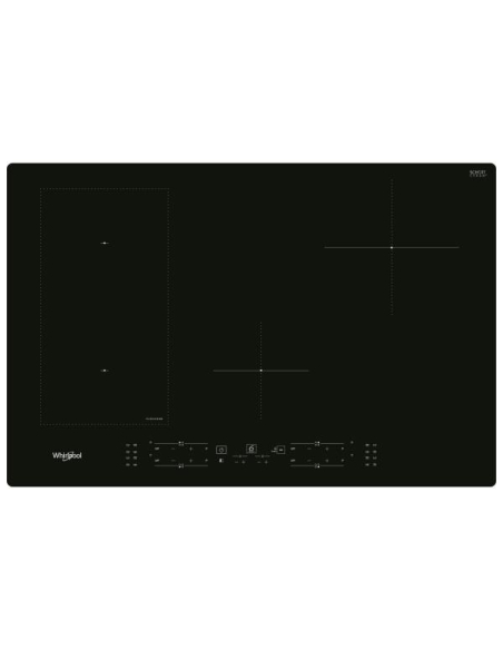 INDUCTION - 4 zones dt 1 FlexiCook 2x 2,2 kW - 6ème Sens - L argeur 77 cm - Noir - WHIRLPOOL