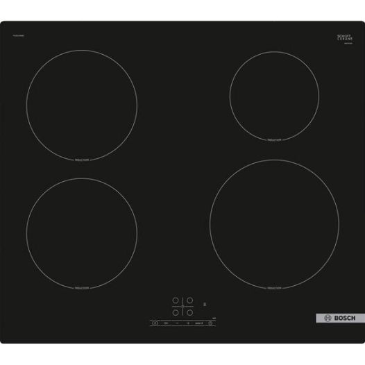 INDUCTION - 4 zones dt 1 Ø 21 cm 3,7 kW - 4 timers - PowerManagement - TouchSelect - Noir - BOSCH