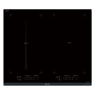 INDUCTION - 2x horiZone 4 kW dont 1 avec fonct° Piano - 4 min. - Avant Biseauté - Noir - SAUTER
