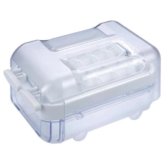 Fabrique à glaçons portative composée de 2 bacs à glaçons avec manettes de démoulage et d'un tiroir amovible (nouveau pa - WPRO