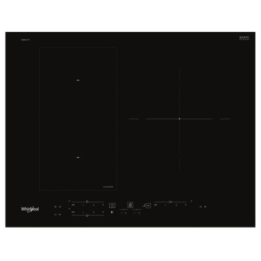 INDUCTION - 3 zones dt 1 FlexiCook 2x 2,2 kW - 6ème Sens - L 65 cm - iXelium - Noir - WHIRLPOOL