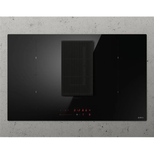 INDUCTION Aspirante - 4 zones dt 2Ø 20 cm 3kW - 620 m3/h - NIKOLATESLA PRIME S - L. 83 cm - Noir - ELICA