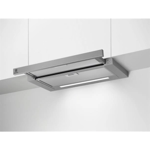 600 m3 - 3 vitesses - Filtre aluminium - Tiroir - Eclairage LED - L59,8 cm - Inox - ELECTROLUX