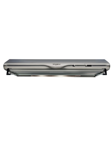 270 m3-3 vitesses-Filtres métal + charbon-Eclairage LED-Visière extra fine-L60cm-Inox - WHIRLPOOL