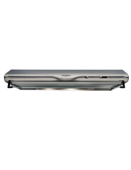 270 m3-3 vitesses-Filtres métal + charbon-Eclairage LED-Visière extra fine-L60cm-Inox - WHIRLPOOL