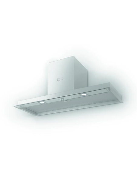 620 m3 - Cde mécanique rotative - Filtre métal - Eclairage LED - BOXIN - L 120 cm - Encastrée - Inox - ELICA