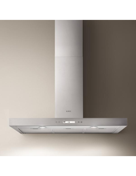 603 m3-3 vit.+Boost-LCD-Filtre métal-LED-Déco Box-L 90 cm- SPOT PLUS - Inox - ELICA