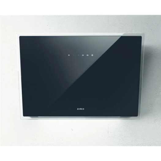 750 m3-4 vit.-Cdes tactile-Filtre métal + charbon-Inclinée-L 81cm-ELLE-Verre noir - ELICA