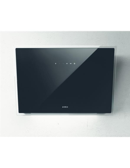 750 m3-4 vit.-Cdes tactile-Filtre métal + charbon-Inclinée-L 81cm-ELLE-Verre noir - ELICA