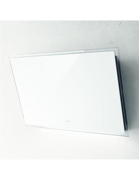 750 m3-4 vit.-Cdes tactile-Filtre métal + charbon-Inclinée-L 81cm-ELLE-Verre blanc - ELICA