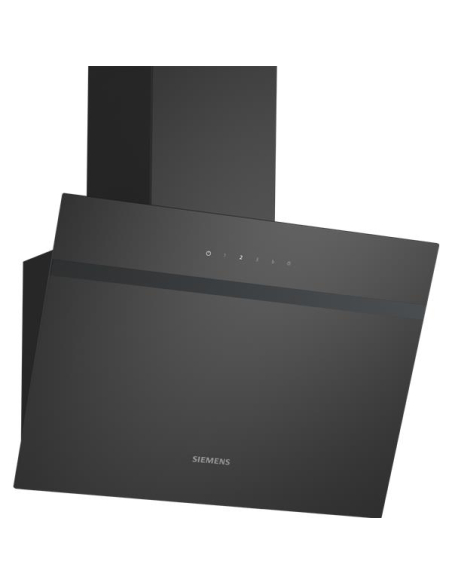 Hotte décorative 550 m3 - Filtre métal - Ecl. LED - Inclinée - L 60 cm - Noir - SIEMENS
