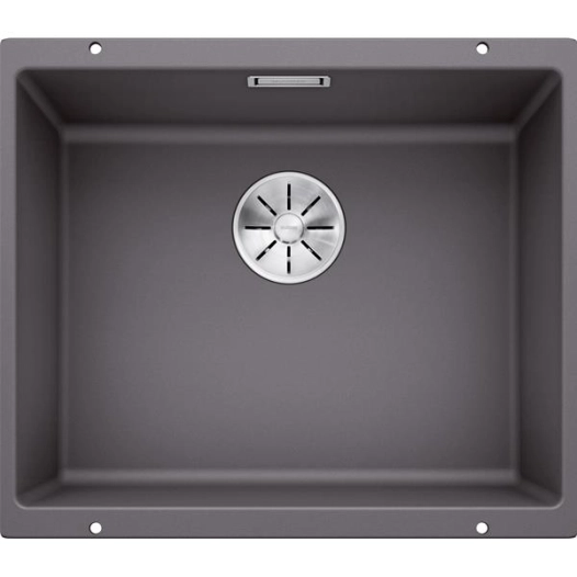 CUVE, A INTEGRER SOUS PLAN, EN SILGRANIT PURADUR, BLANCOSUBLINE 500 U, 1 CUVE, SANS EGOUTTOIR, VIDAGE 90 MM INFINO MANU - BLANC