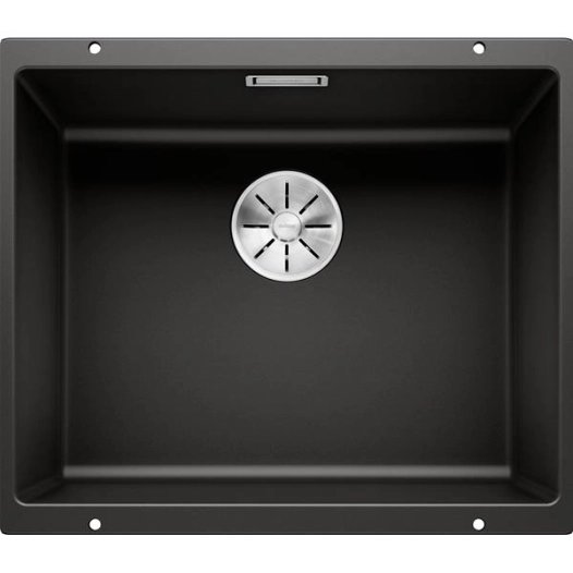 CUVE, A INTEGRER SOUS PLAN, EN SILGRANIT PURADUR, BLANCOSUBLINE 500 U, 1 CUVE, SANS EGOUTTOIR, VIDAGE 90 MM INFINO MANU - BLANC