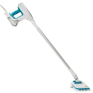Balai vapeur SteamSystem -1500 W-8 accessoires-Câble 6m-Blanc bleu - BLACK & DECKER