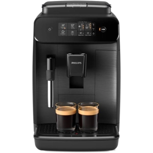 Expresso Auto série 800 -15 bars-1,8 L-Broyeur 12 niveaux-Mousseur à lait-Noir - PHILIPS