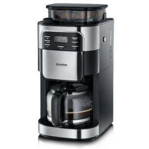 CAFETIERE BROYEUR 1000W NOIR INOX - SEVERIN