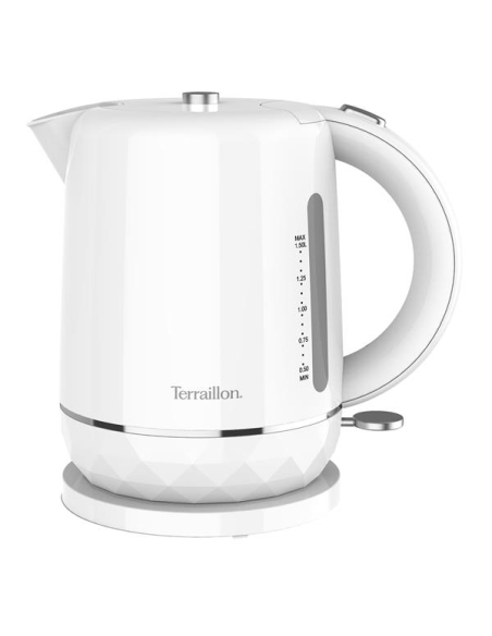 Diamant -1,5 L-2200 W - Filtre anti-tartre amovible - Arrêt automatique-Blanc - TERRAILLON