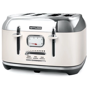 1800 W-4 fentes-TH-Décongélation-Réchauffage-Remontée haute-Crème inox - MUSE