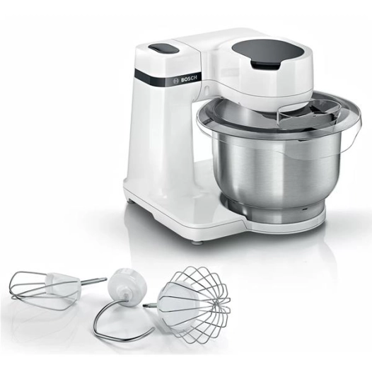 Kitchen Machine -700 W-3,8 L-4 vitesses-Kit patisserie - Blanc gris - BOSCH