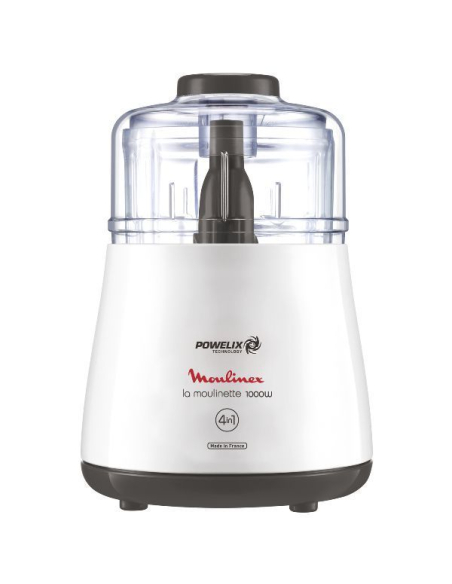 La Moulinette-1000 W-Bol gradué 330 g-Couteau démontable-Blanc - MOULINEX