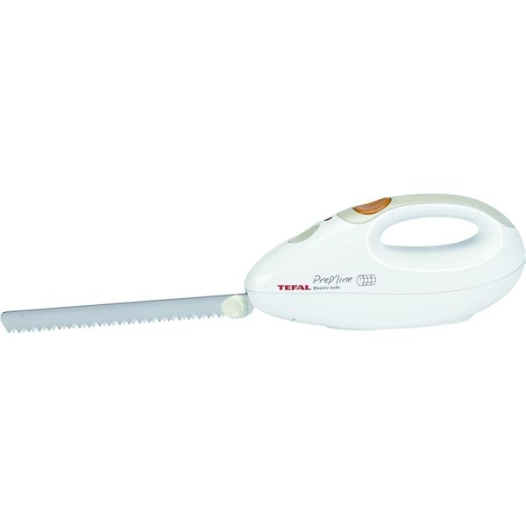 Couteau électrique Prep'Line - 100 W - Lames auto-affûtantes - Blanc beige - TEFAL