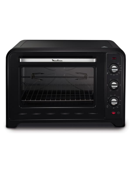Four Optimo mécanique 60 L-2200 W-Gril 1200 W-7 programmes dont Chaleur tournante-Noir - MOULINEX