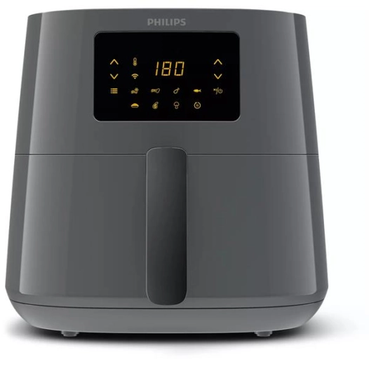 FRITEUSE MULTICUISEUR AIRFRYER 2000W 1,2KG DIGITALE 7 PROG NETTOYAGE FACILE NOIR POIGNÉ MÉTALISÉE - PHILIPS