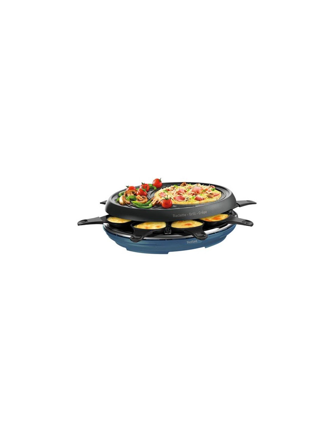 Appareil à raclette Tefal Colormania avec 8 coupelles plaque grill