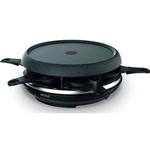 Raclette / Fondue / Crêpes - Cheese N CO - 850 W - 6 fonctions - Noir inox - TEFAL