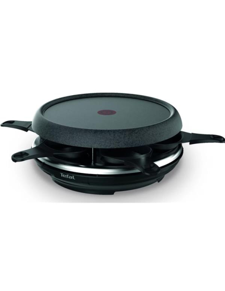 Raclette / Fondue / Crêpes - Cheese N CO - 850 W - 6 fonctions - Noir inox - TEFAL