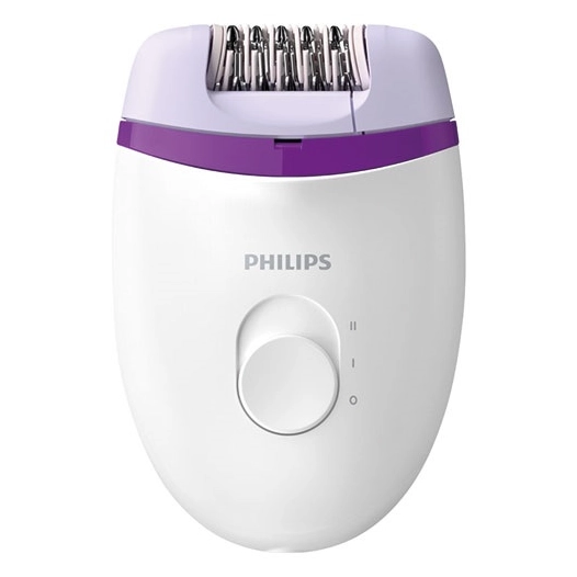Epilateur Satinelle Essential - Secteur - 2 vitesses - Tête d'épilation lavable - Blanc - PHILIPS
