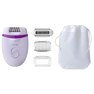 Epilateur Satinelle Essential - Secteur - Tête rasage et sabot - Lumière - Violet - PHILIPS