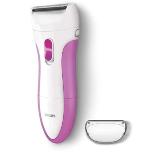Rasoir SatinShave-2 piles AA -Etanche-Tête de rasage avec grille flottante-Rose - PHILIPS