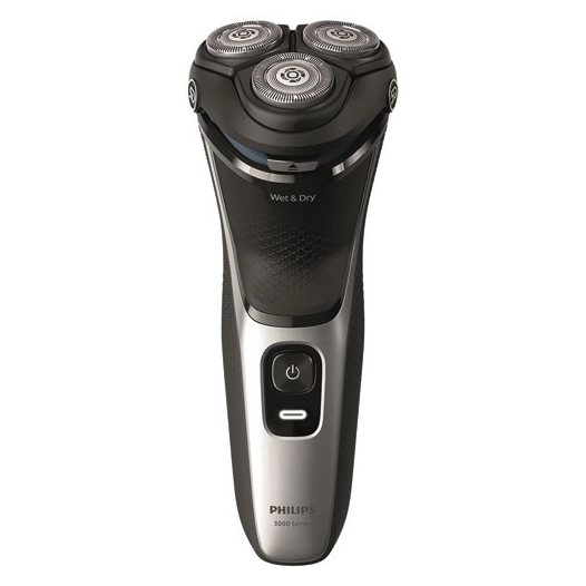 RASOIR SERIE 3000 3 TETES W&D LI ION 1H AUTON 60MIN INDIC CHARGE TOND CHARGE USB-A ADAPTATEUR NON FOURNI POCHETTE NOIR - PHILIPS