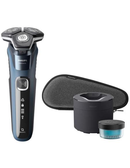 Shaver séries 5000 -3 têtes-Recharg.-Etanche-Tondeuse-Module nettoyage-Noir - PHILIPS