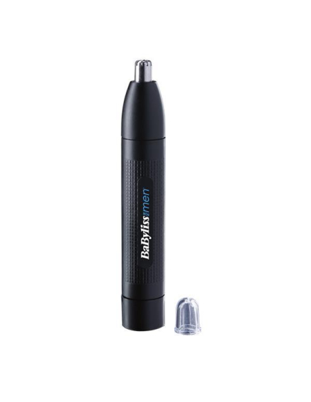 Tondeuse nez et oreilles à pile AA (non fournie)-Coupe circulaire-Tête détachable-Noir - BABYLISS