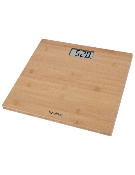 14824 - Electronique-Jusqu'à 150 kg-Plateau 30 x 30 cm en bambou naturel - TERRAILLON
