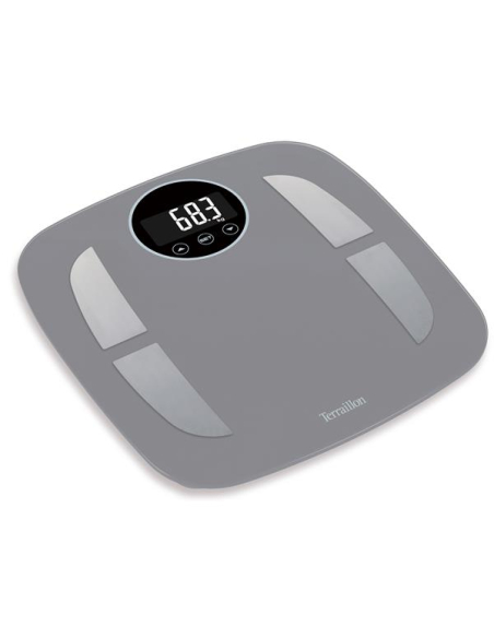 15280 - Impédancemètre-Jusqu'à 160 kg-12 mémoires -Gris - TERRAILLON