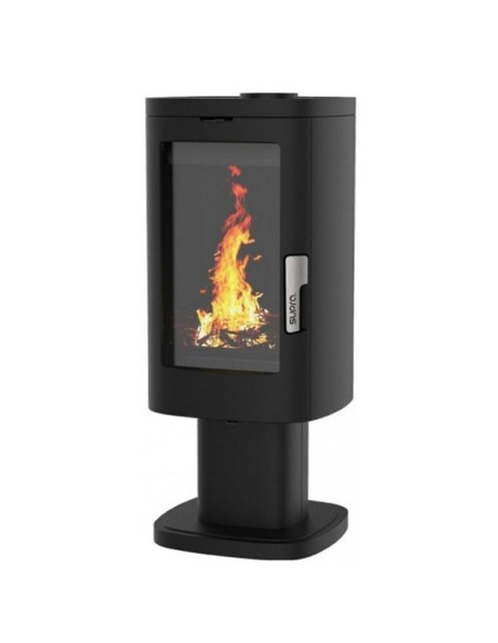 11,5 kW - Rdt: 76 % - Déflecteur vermiculite - Bûches 33 cm -Vertical - Sur Pied - Acier noir - SUPRA