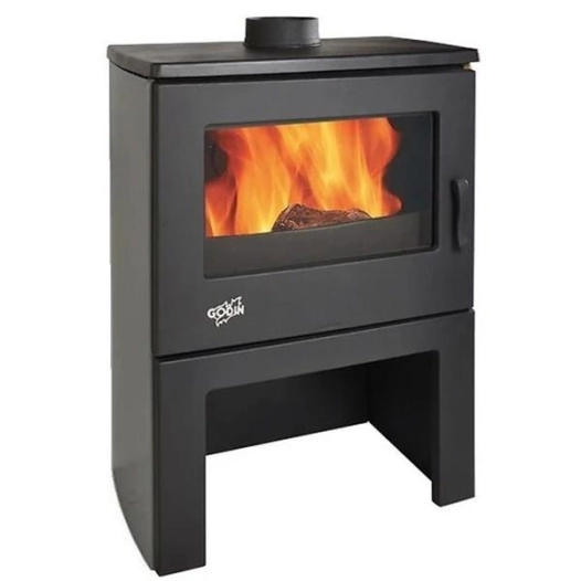 8,5 KW - Rdt: 75,4% - CO: 0,08% - Bûches 55 cm - CHINON - Bûher - Gris argent - GODIN