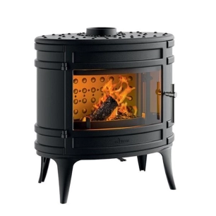 8 kW - Rdt: 76% - Bûches 50 cm - MANDORIN - 100% fonte - Anthracite - INVICTA