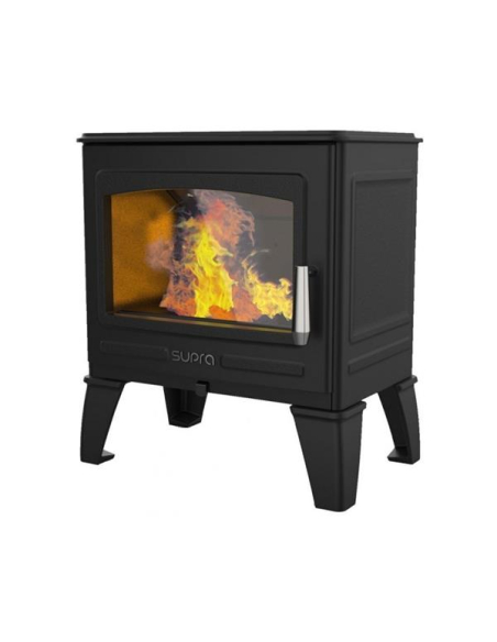 8,7 kW - Rdt: 77 % - Bûches 50 cm - Raccordable air ext. - Tout fonte - SUPRA