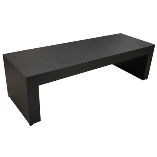 BANC de 1,6 M finition epoxy noir sable - INVICTA
