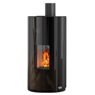 9 kW - Rdt:91,8 % - CO:0,032% - ESTRAY 9 - Etanche - RT 2012 - Programmable - Trémie 19 kg - Noir - GODIN