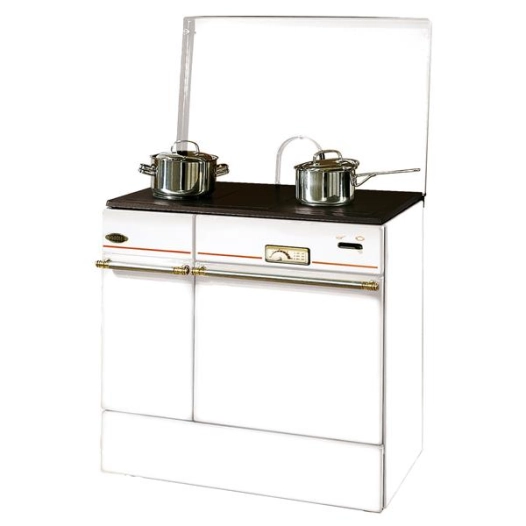 Largeur 85 cm - 10,5 KW - Rdt:76,4% - Bûche 50 cm - Série Arpège - Blanc - GODIN