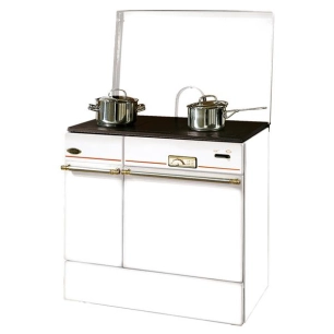 Largeur 85 cm - 10,5 KW - Rdt:76,4% - Bûche 50 cm - Série Arpège - Blanc - GODIN