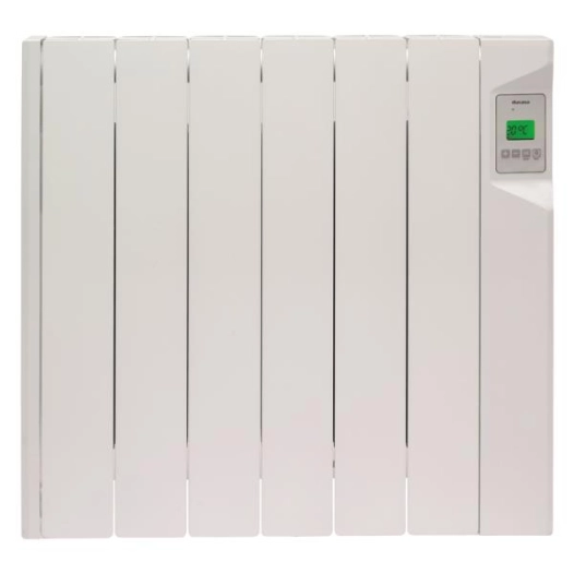 Radiateur mural à fluide thermique - 900 W - Electronique - Aff.LCD - Fil pilote 6 ordres- NF - DUCASA
