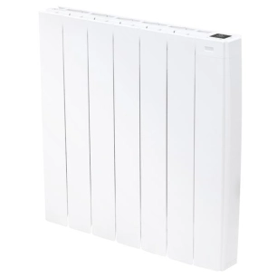 Radiateur mural à inertie fluide - 1500 W- Détec. prés.+ouv. fenêt.- WiFi - Prog - SDB - NF - Blanc - SUPRA
